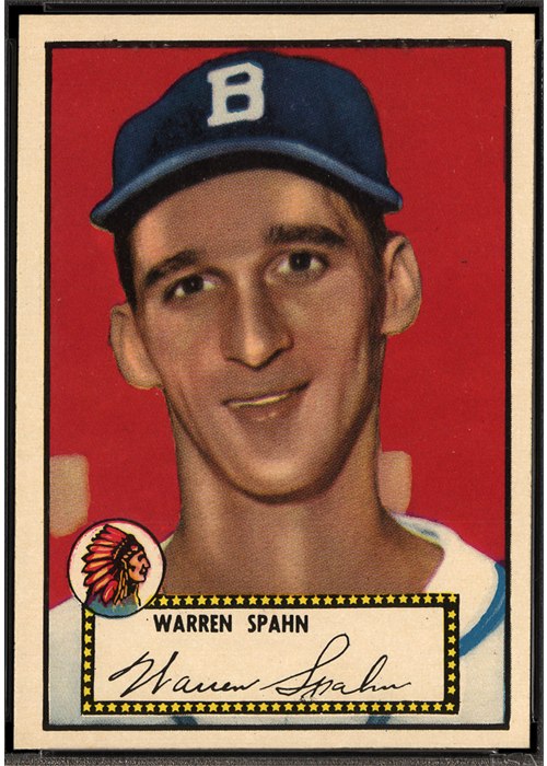 1952 Topps #33 Warren Spahn