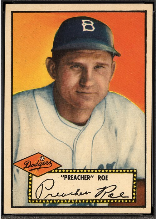 1952 Topps #66 Preacher Roe