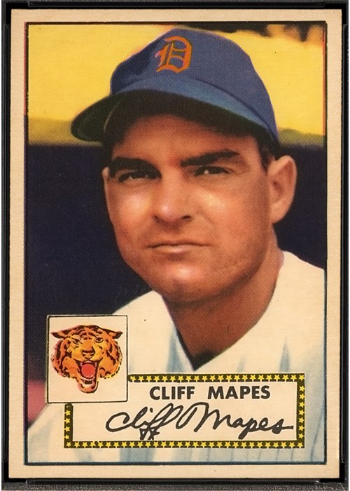 1952 Topps #103 Cliff Mapes