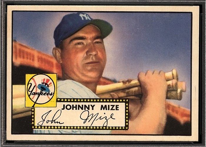 1952 Topps #129 Johnny Mize