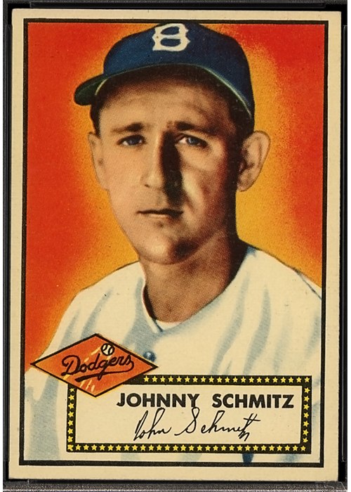 1952 Topps #136 Johnny Schmitz