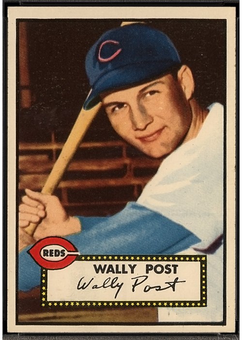 1952 Topps #151 Wally Post