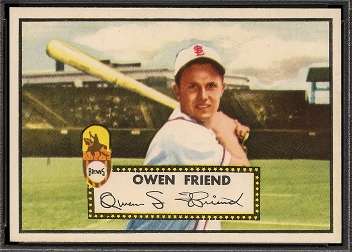 1952 Topps #160 Owen Friend