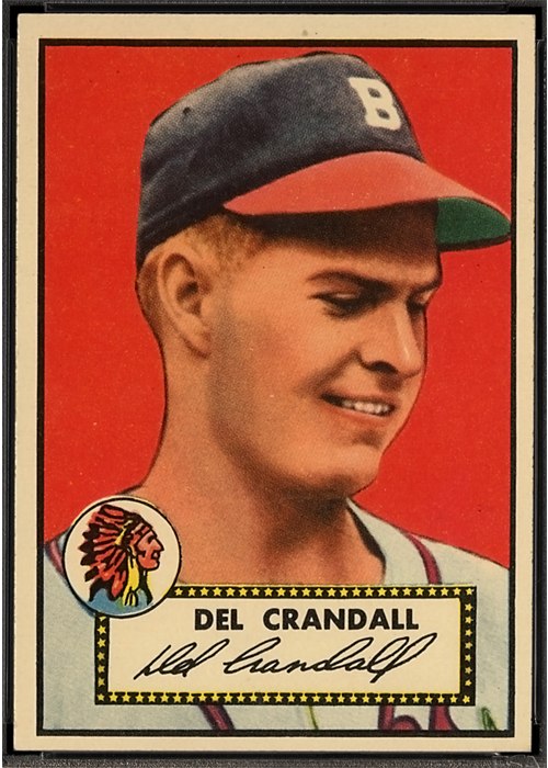 1952 Topps #162 Del Crandall