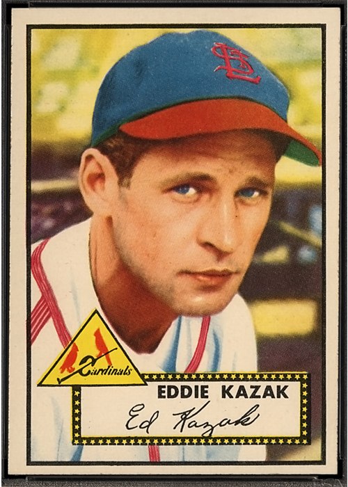1952 Topps #165 Eddie Kazak