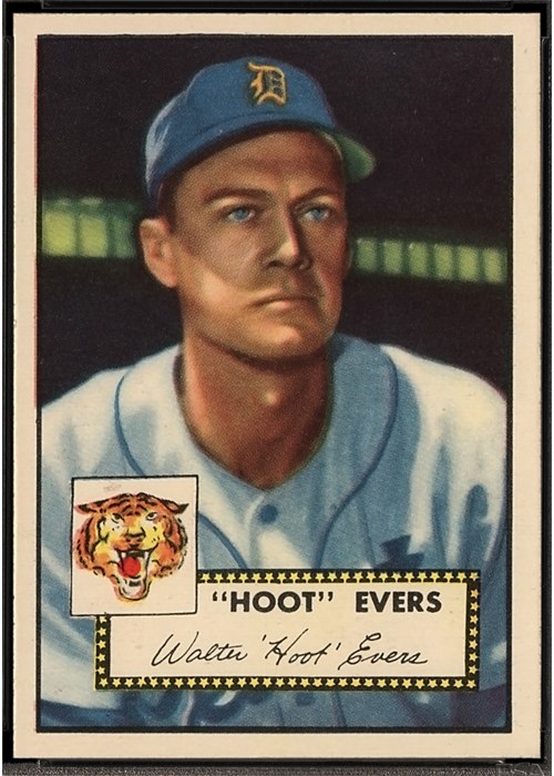 1952 Topps #222 Hoot Evers