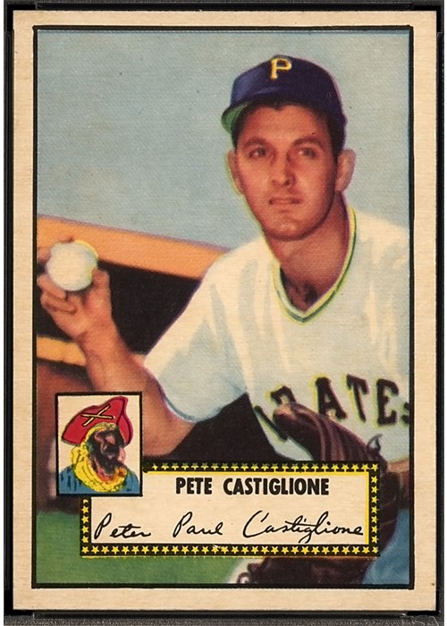 1952 Topps #260 Pete Castiglione