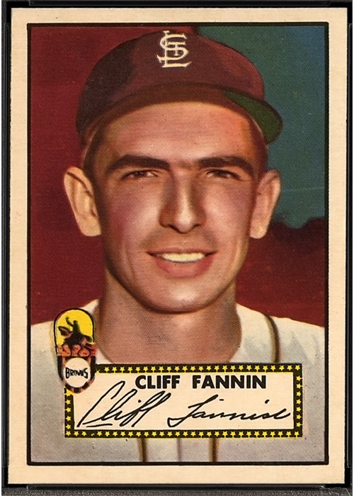1952 Topps #285 Cliff Fannin