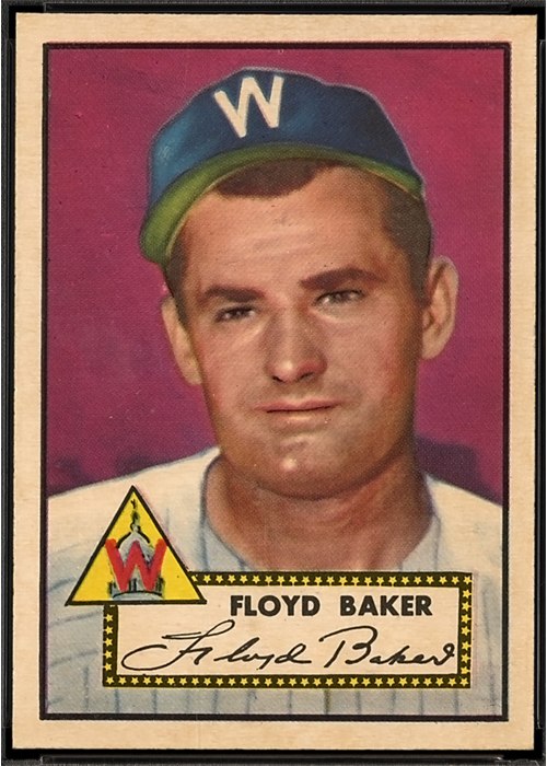 1952 Topps #292 Floyd Baker