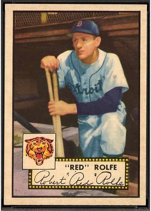1952 Topps #296 Red Rolfe