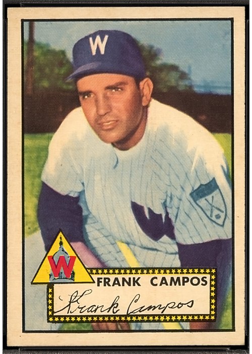 1952 Topps #307 Frank Campos