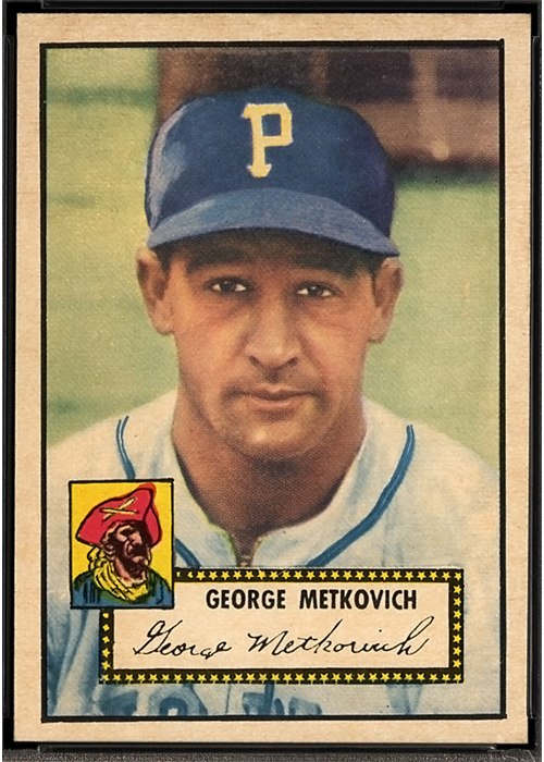 1952 Topps #310 George Metkovich (Catfish Metkovich)