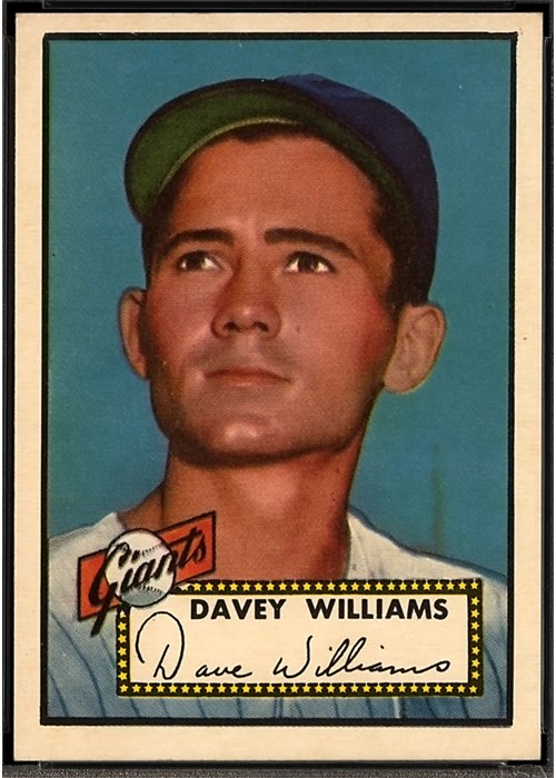 1952 Topps #316 Davey Williams