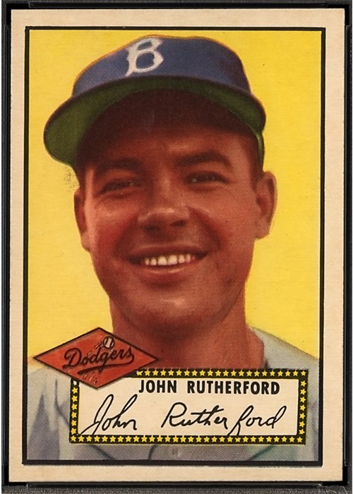 1952 Topps #320 John Rutherford (Johnny Rutherford)
