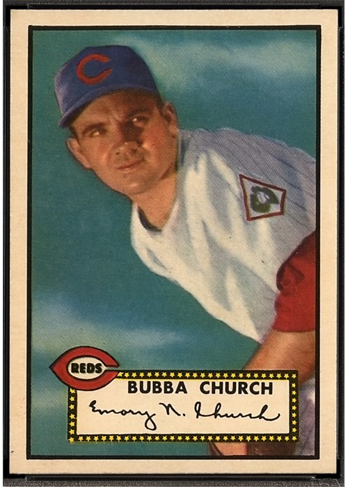 1952 Topps #323 Bubba Church