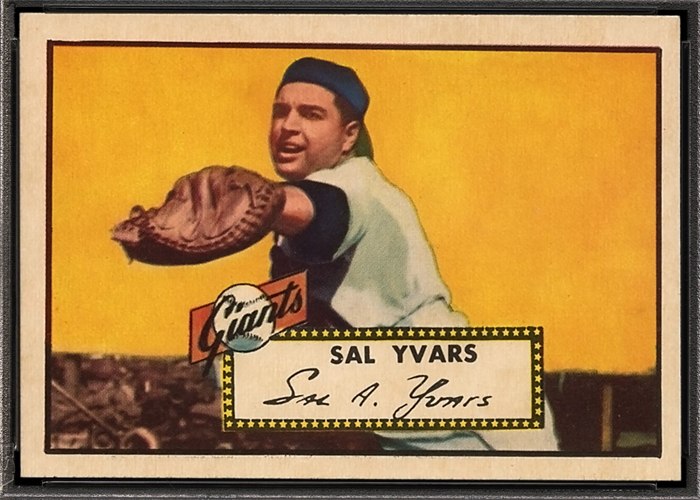 1952 Topps #338 Sal Yvars