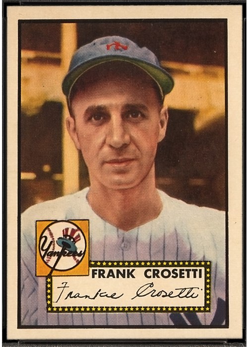 1952 Topps #384 Frankie Crosetti