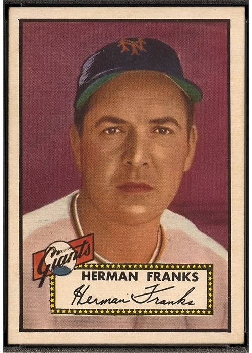 1952 Topps #385 Herman Franks