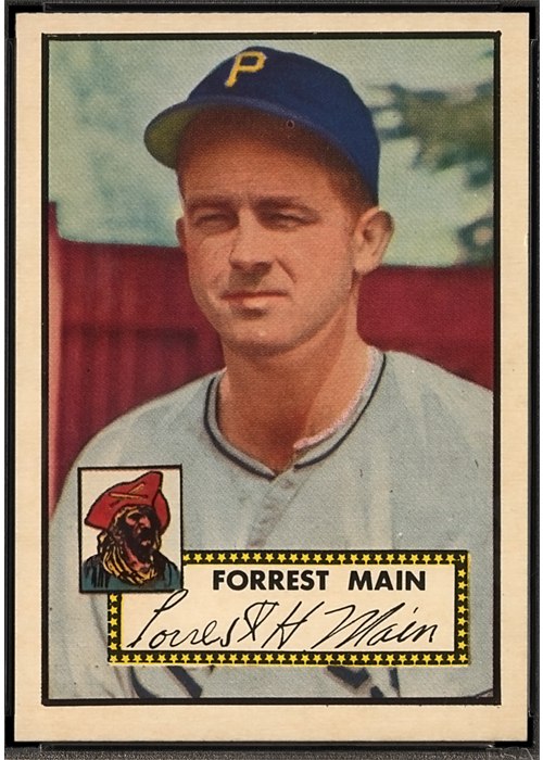 1952 Topps #397 Forrest Main (Woody Main)