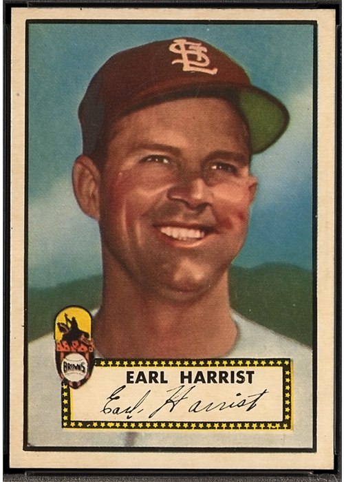 1952 Topps #402 Earl Harrist