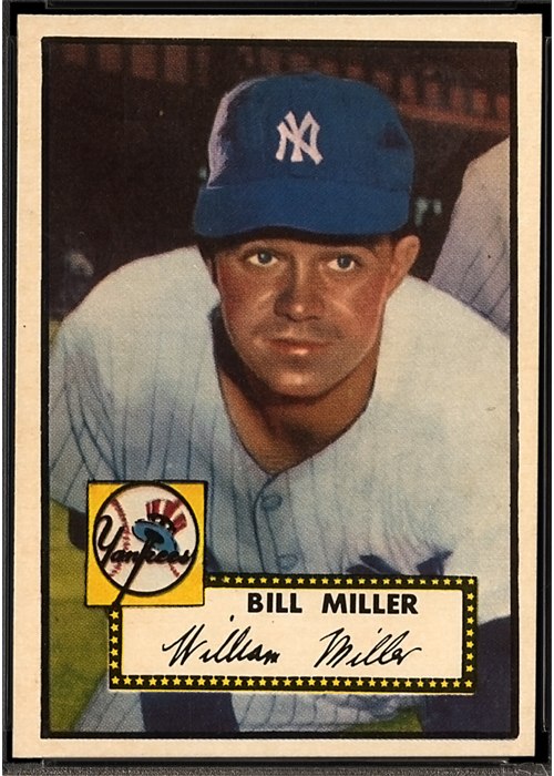 1952 Topps #403 Bill Miller