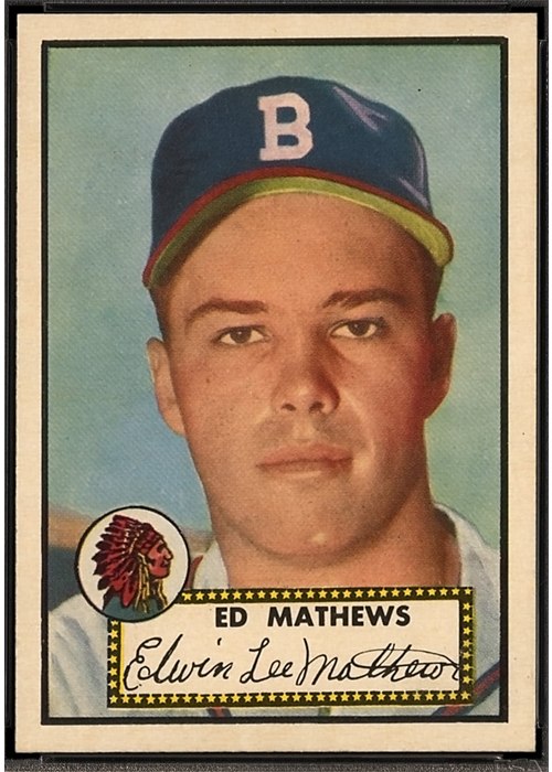 1952 Topps #407 Ed Mathews (Eddie Mathews)