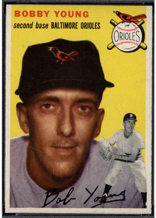 1954 Topps #8 Bobby Young