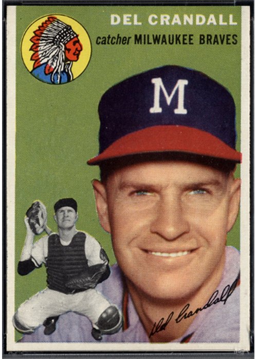 1954 Topps #12 Del Crandall