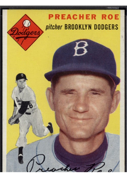 1954 Topps #14 Preacher Roe