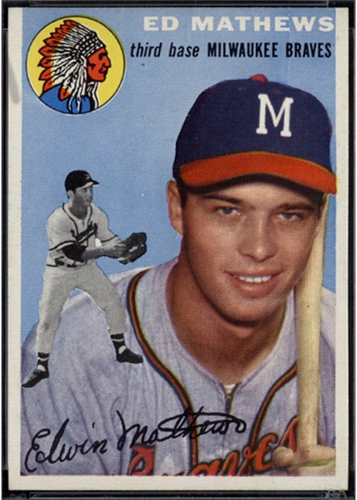 1954 Topps #30 Eddie Mathews