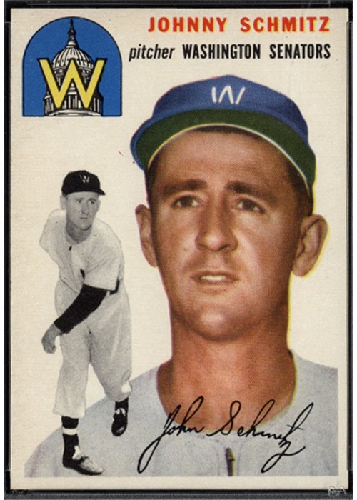 1954 Topps #33 Johnny Schmitz