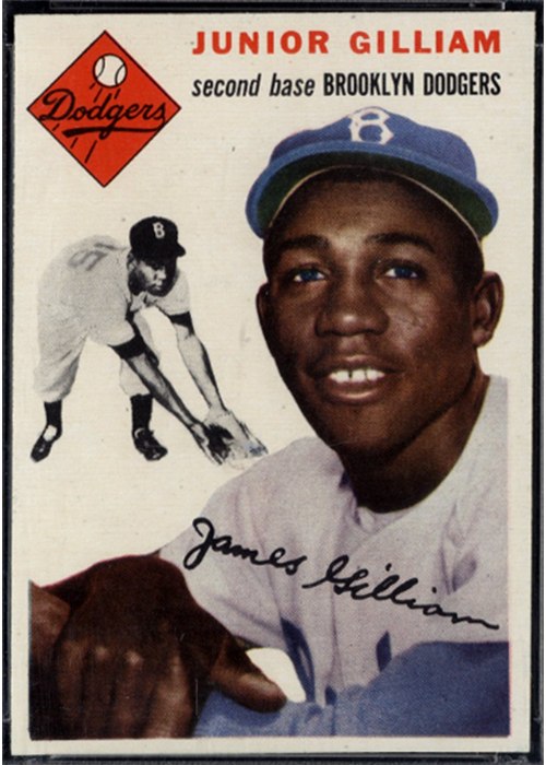 1954 Topps #35 Junior Gilliam (Jim Gilliam)