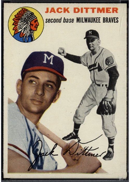 1954 Topps #53 Jack Dittmer