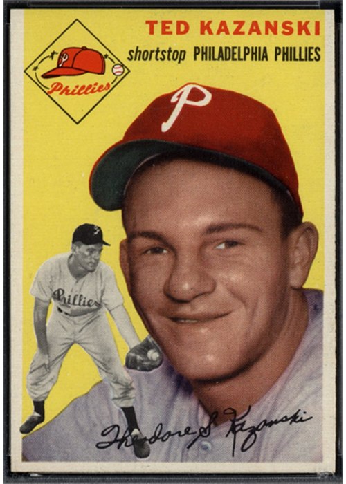 1954 Topps #78 Ted Kazanski