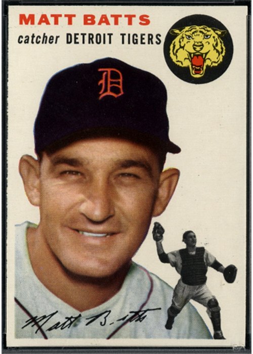 1954 Topps #88 Matt Batts