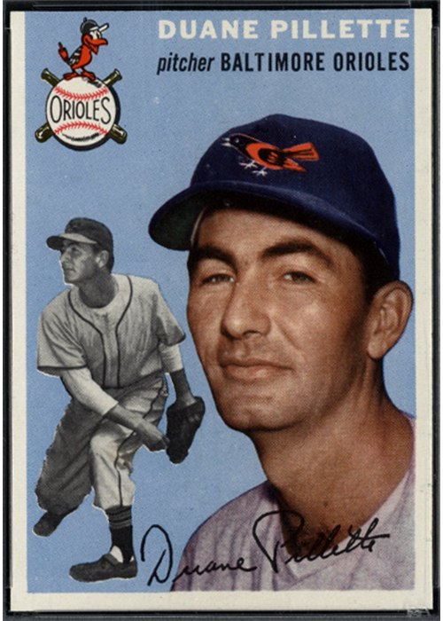 1954 Topps #107 Duane Pillette