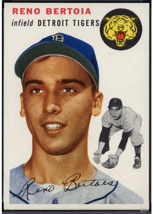 1954 Topps #131 Reno Bertoia
