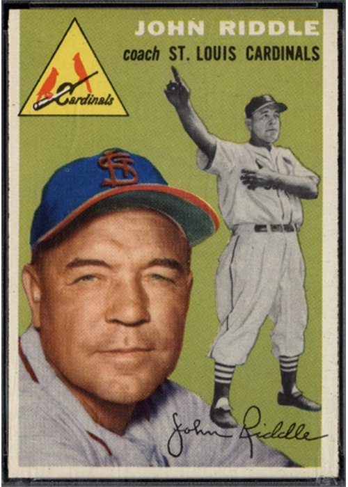 1954 Topps #147 Johnny Riddle