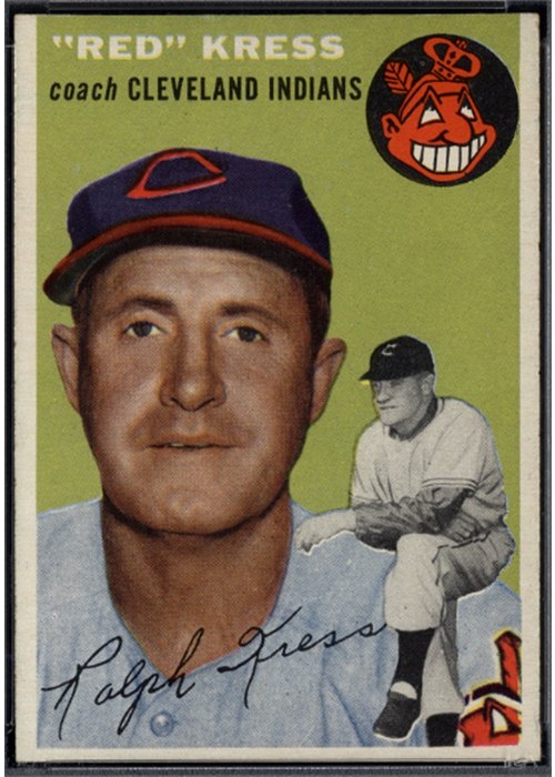 1954 Topps #160 Red Kress