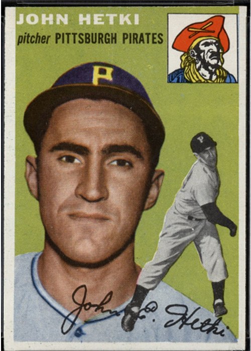 1954 Topps #161 John Hetki