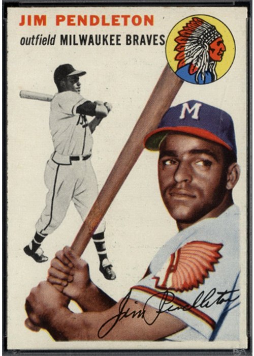 1954 Topps #165 Jim Pendleton