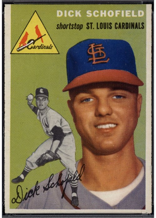 1954 Topps #191 Dick Schofield