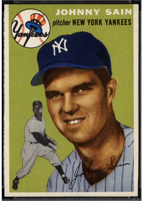 1954 Topps #205 Johnny Sain
