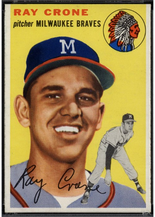 1954 Topps #206 Ray Crone