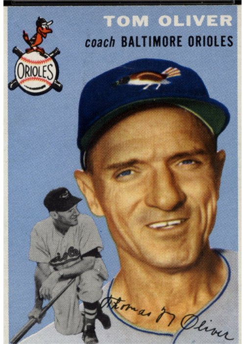 1954 Topps #207 Tom Oliver