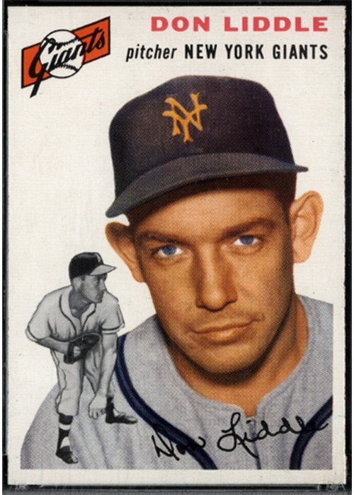 1954 Topps #225 Don Liddle
